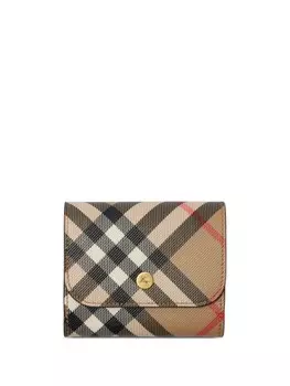 Burberry кошелек в клетку Vintage Check, нейтральный цвет