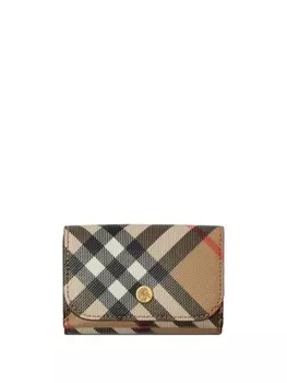 Burberry кошелек в клетку Vintage Check, нейтральный цвет