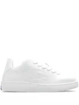 Burberry кожаные кроссовки с витыми металлическими деталями, белый