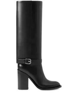Burberry кожаные сапоги, черный