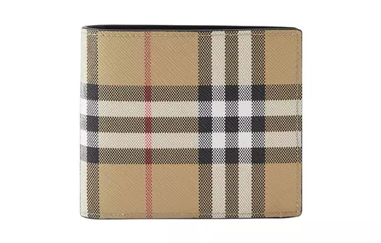 Burberry Кожаный кошелек, кошелек для монет, мужской бежевые