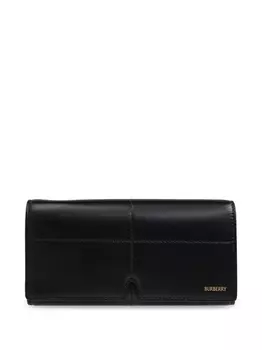 Burberry кожаный кошелек с логотипом, черный