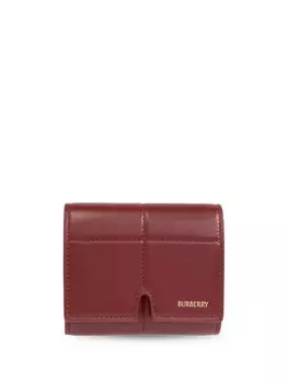 Burberry кожаный кошелек с логотипом Snip, красный