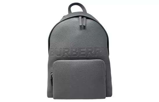 Burberry Кожаный рюкзак, стандартный, унисекс, темно-серый