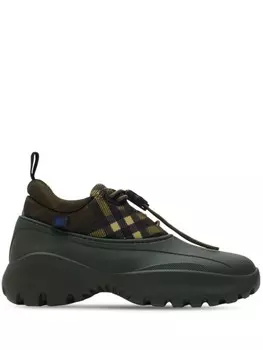 Burberry кроссовки Check Scoot Trek, зеленый