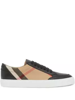 Кроссовки Burberry Plaid, черный/коричневый