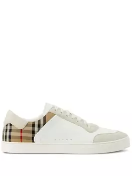 Кроссовки Burberry Vintage Check, белый/светло-серый