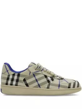 Burberry кроссовки в клетку Vintage Check, нейтральный цвет