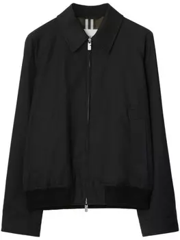Burberry куртка из габардина Harrington, черный
