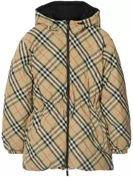 Burberry куртка с двусторонней застежкой-молнией, нейтральный цвет