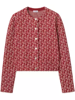 Burberry куртка с логотипом, красный