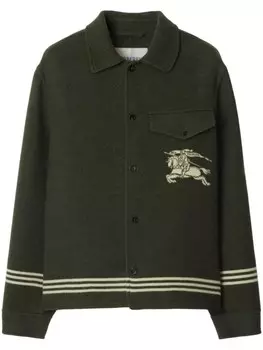 Burberry куртка с полосками, зеленый