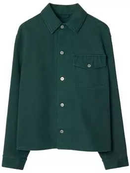 Burberry куртка с вышитым логотипом EKD, зеленый