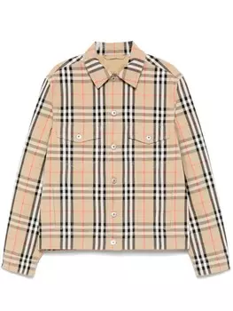 Burberry куртка в клетку, серый