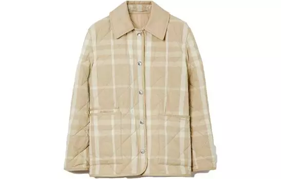 Burberry Куртка женская мягкая желто-коричневая