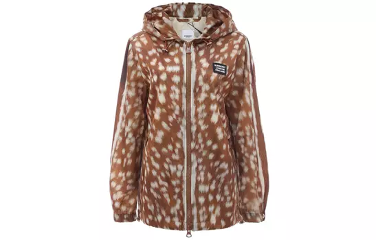 Burberry Куртка женская с леопардовым принтом