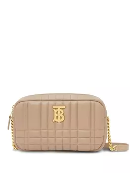 Burberry маленькая стеганая каркасная сумка Lola, нейтральный цвет