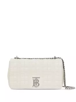 Burberry маленькая стеганая сумка через плечо Lola, белый