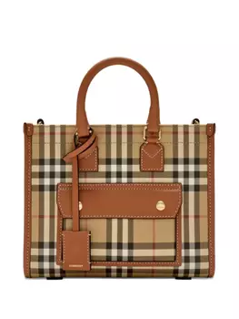 Burberry маленькая сумка-тоут Freya, нейтральный