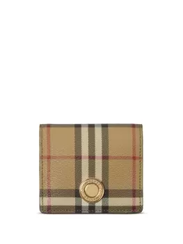 Burberry маленький кошелек в клетку Vintage Check, нейтральный цвет