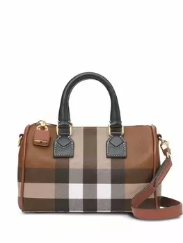 Мини-сумка Burberry House Check в клетку, коричневый