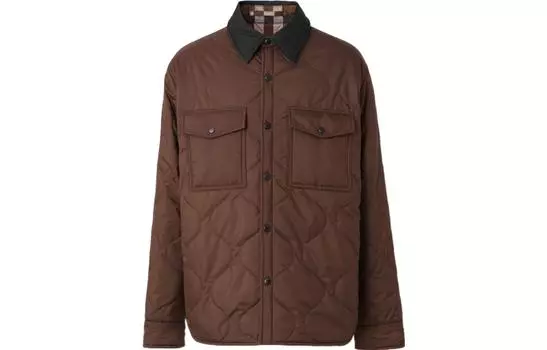 Burberry Мужская стеганая куртка, цвет Brown