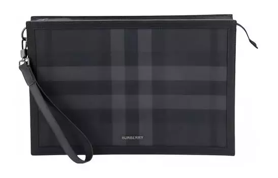 Burberry Мужская сумка через плечо из полиуретана, черная