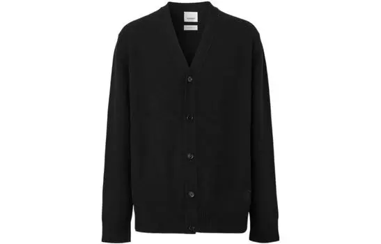 Burberry Мужской кашемировый свитер, цвет Black