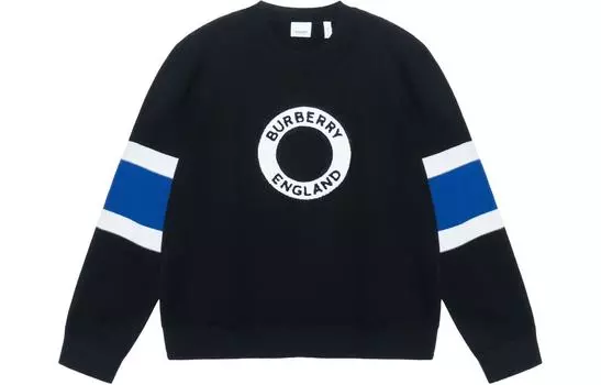 Burberry Мужской кашемировый свитер, цвет Black