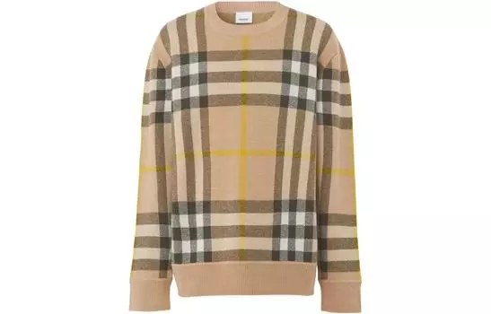 Burberry Мужской кашемировый свитер, цвет Brown