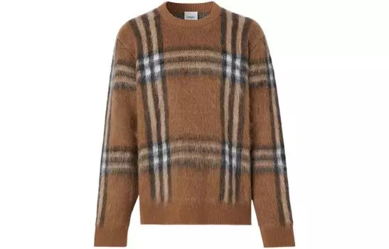 Burberry Мужской кашемировый свитер, цвет Brown