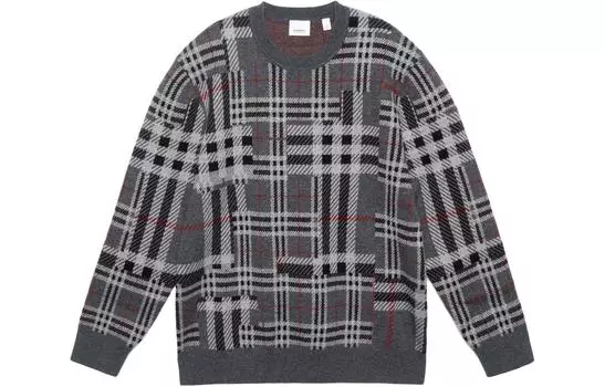 Burberry Мужской кашемировый свитер, цвет Charcoal gray