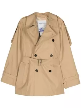 Burberry непромокаемый тренч, нейтральный цвет