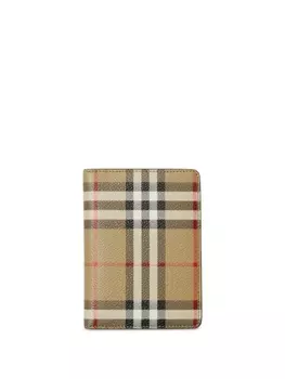 Burberry обложка для паспорта в клетку Vintage Check, нейтральный цвет