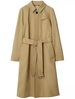 Burberry однобортное пальто, нейтральный