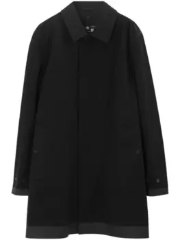 Burberry пальто на кнопках, черный