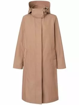 Burberry пальто со съемным капюшоном, нейтральный цвет