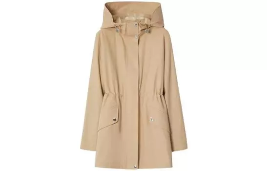 Burberry Пальто женское мягкое желто-коричневое