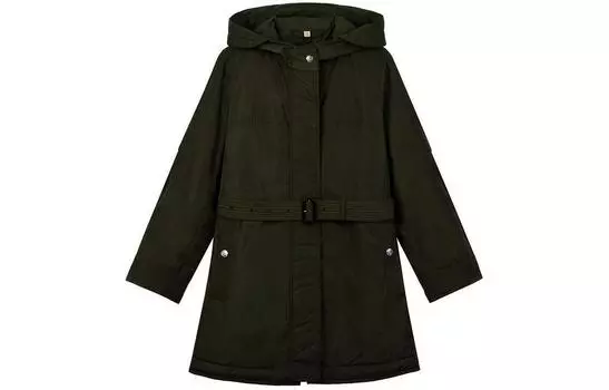 Burberry Пальто Женское Темно-Оливковое