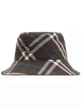 Burberry панама EKD в клетку, коричневый
