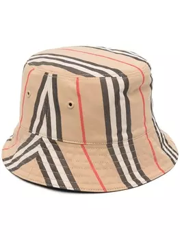 Burberry панама в клетку Vintage Check, нейтральный цвет