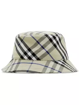 Burberry панама в клетку Vintage Check, нейтральный цвет