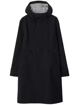 Burberry парка с капюшоном, черный