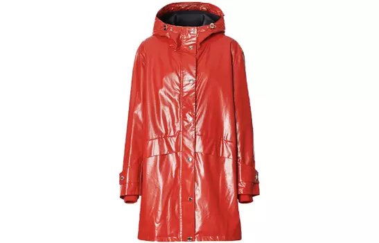 Burberry Парка женская ярко-красная