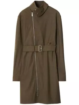 Burberry платье из эластичной шерсти, коричневый