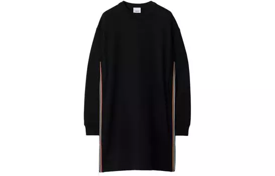 Burberry Платье с длинными рукавами женское черное