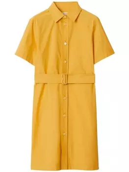 Burberry платье с вышивкой, желтый