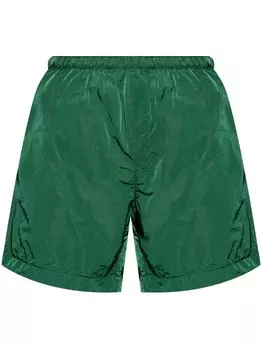 Burberry плавки-шорты с эластичным поясом, зеленый