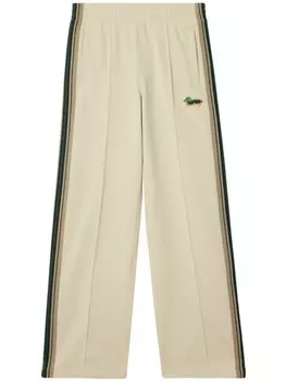 Burberry полосатые трикотажные спортивные штаны, нейтральный цвет