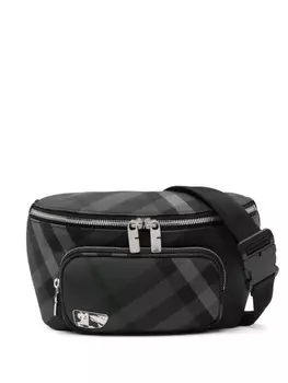 Burberry поясная сумка Grid, черный